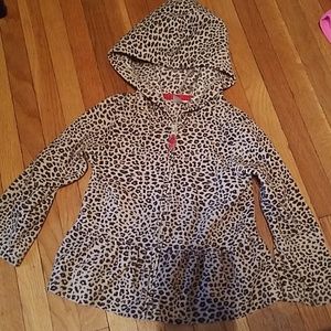 Baby Toddler Girl Leopard Zip Up Fleece Jacket 24m